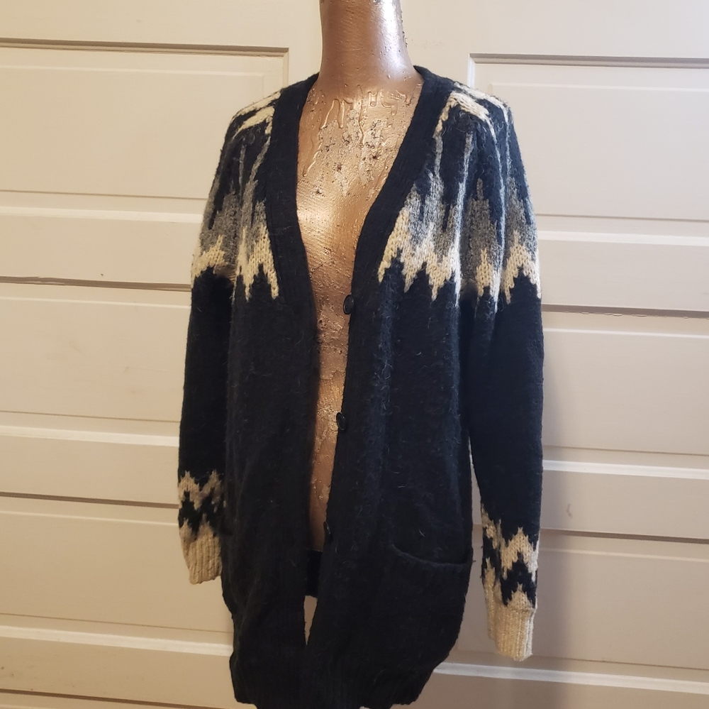 Wool Fair Isle Cardigan